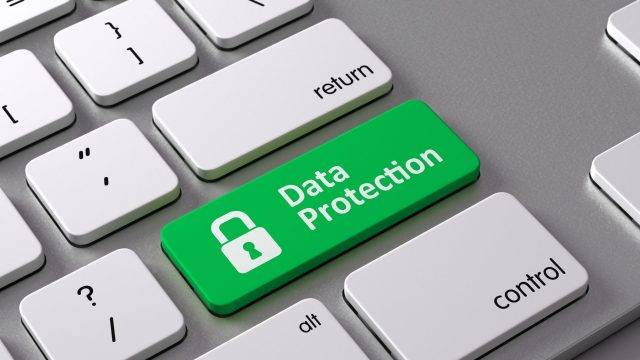 Data Protection keyboard button
