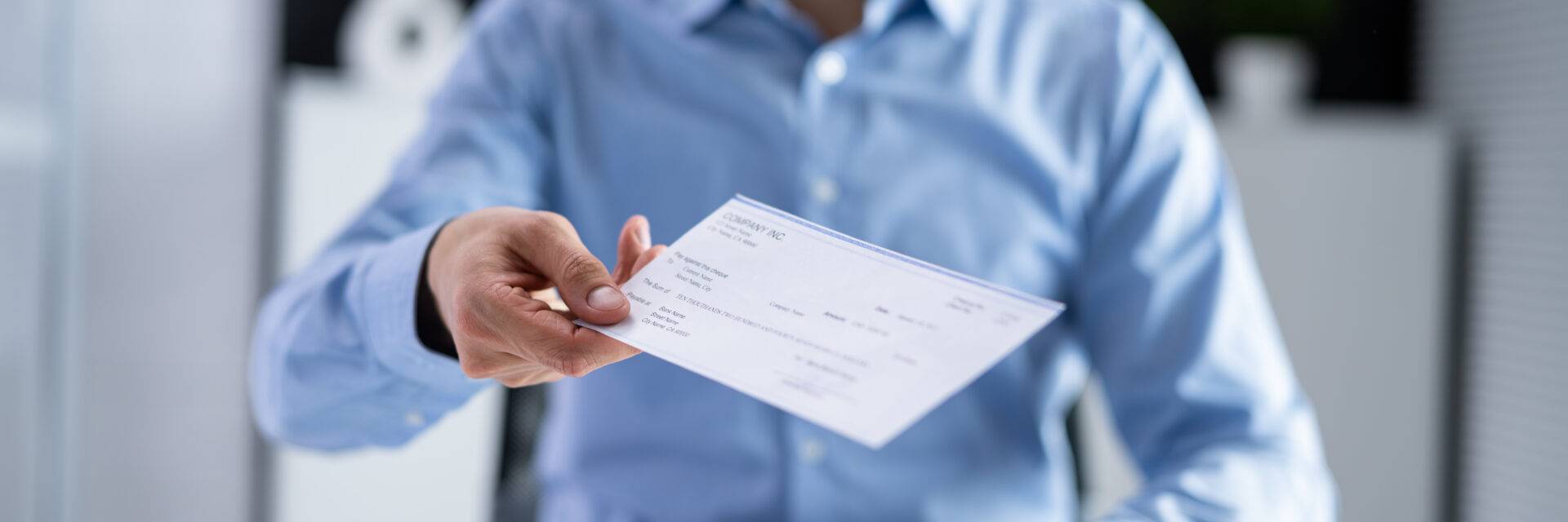 tenancy deposit uncashed cheque