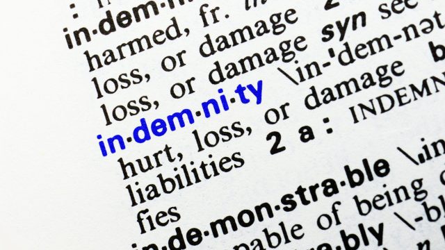 Indemnity definition